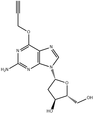 Guanosine, 2'-deoxy-6-O-2-propyn-1-yl- Struktur