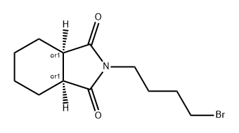 1H-Isoindole-1,3(2H)-dione, 2-(4-bromobutyl)hexahydro-, (3aR,7aS)-rel- Struktur