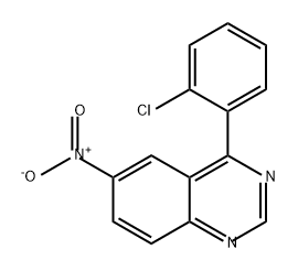 Quinazoline, 4-(2-chlorophenyl)-6-nitro- Struktur