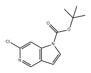 1H-Pyrrolo[3,2-c]pyridine-1-carboxylic acid, 6-chloro-, 1,1-dimethylethyl ester Struktur