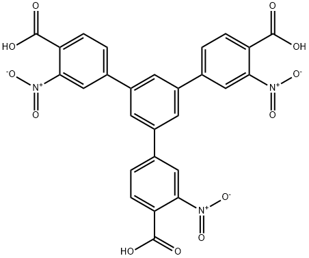 [1,1':3',1''-Terphenyl]-4,4''-dicarboxylic acid, 5'-(4-carboxy-3-nitrophenyl)-3,3''-dinitro- Struktur