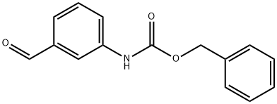 Carbamic acid, N-(3-formylphenyl)-, phenylmethyl ester Struktur