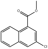 1-Naphthalenecarboxylic acid, 3-chloro-, methyl ester Struktur