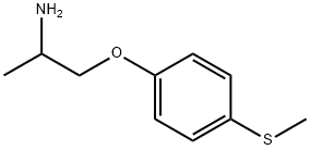 2-Propanamine, 1-[4-(methylthio)phenoxy]- Struktur