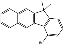 11H-Benzo[b]fluorene, 4-bromo-11,11-dimethyl- Struktur