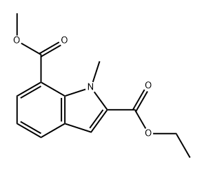 1H-Indole-2,7-dicarboxylic acid, 1-methyl-, 2-ethyl 7-methyl ester