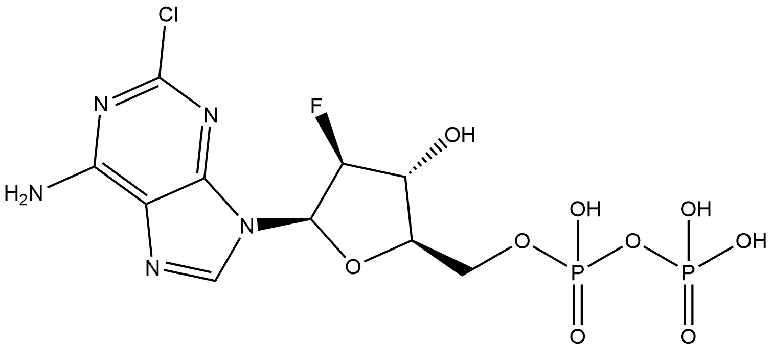 Clofarabine-5'-triphosphate Struktur