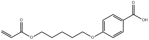 Benzoic acid, 4-[[5-[(1-oxo-2-propen-1-yl)oxy]pentyl]oxy]- Struktur