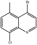 4-bromo-8-chloro-5-methylquinoline Struktur