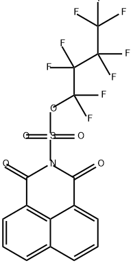 1H-Benz[de]isoquinoline-2(3H)-sulfonic acid, 1,3-dioxo-, 1,1,2,2,3,3,4,4,4-nonafluorobutyl ester Struktur