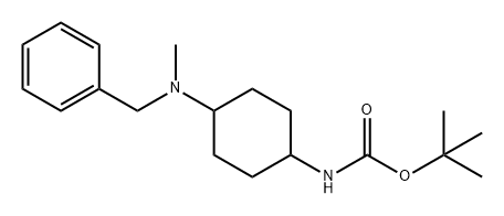 Carbamic acid, N-[4-[methyl(phenylmethyl)amino]cyclohexyl]-, 1,1-dimethylethyl ester Struktur