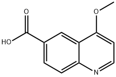 6-Quinolinecarboxylic acid, 4-methoxy- Struktur