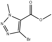 1H-1,2,3-Triazole-5-carboxylic acid, 4-bromo-1-methyl-, methyl ester Structure