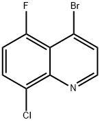 4-bromo-8-chloro-5-fluoroquinoline Struktur