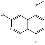 Isoquinoline, 3-chloro-8-fluoro-5-methoxy- Struktur