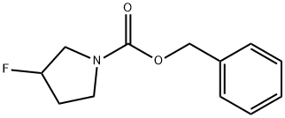 1-Pyrrolidinecarboxylic acid, 3-fluoro-, phenylmethyl ester Struktur