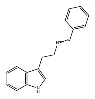 1H-Indole-3-ethanamine, N-(phenylmethylene)- Struktur