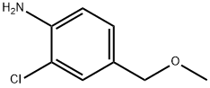 2-Chloro-4-(methoxymethyl)benzenamine Struktur