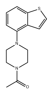 Ethanone, 1-(4-benzo[b]thien-4-yl-1-piperazinyl)- Struktur