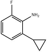 2-Cyclopropyl-6-fluoroaniline Struktur