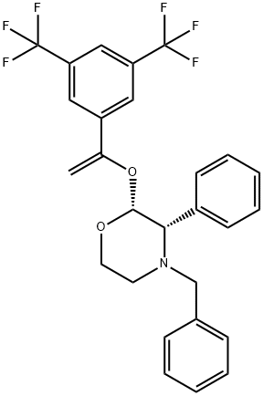 Morpholine, 2-[[1-[3,5-bis(trifluoromethyl)phenyl]ethenyl]oxy]-3-phenyl-4-(phenylmethyl)-, (2R,3S)-