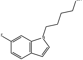 1H-Indole-1-butanol, 6-fluoro- Struktur