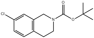 tert-butyl 7-chloro-3,4-dihydroisoquinoline-2(1H)-carboxylate Struktur