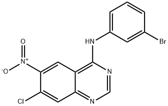 4-Quinazolinamine, N-(3-bromophenyl)-7-chloro-6-nitro-