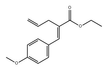 4-Pentenoic acid, 2-[(4-methoxyphenyl)methylene]-, ethyl ester, (2E)- Struktur