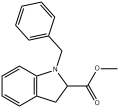 1H-Indole-2-carboxylic acid, 2,3-dihydro-1-(phenylmethyl)-, methyl ester