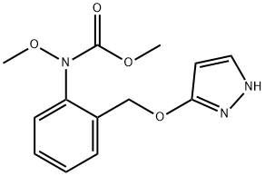 Carbamic acid, N-methoxy-N-[2-[(1H-pyrazol-3-yloxy)methyl]phenyl]-, methyl ester