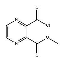 2-Pyrazinecarboxylic acid, 3-(chlorocarbonyl)-, methyl ester