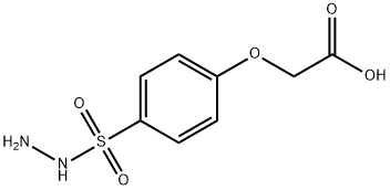 2-(4-(Hydrazinosulfonyl)phenoxy)acetic acid Struktur