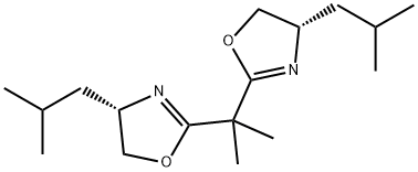 Oxazole, 2,2'-(1-methylethylidene)bis[4,5-dihydro-4-(2-methylpropyl)-, (4S,4'S)- Struktur