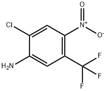 Benzenamine, 2-chloro-4-nitro-5-(trifluoromethyl)- Struktur