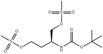 Carbamic acid, N-[(1S)-3-[(methylsulfonyl)oxy]-1-[[(methylsulfonyl)oxy]methyl]propyl]-, 1,1-dimethylethyl ester