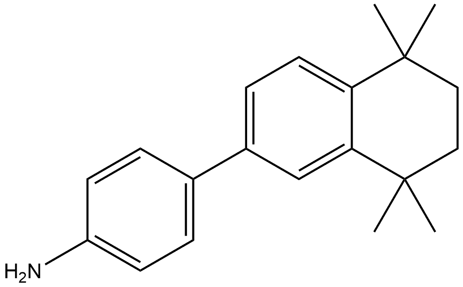 4-(5,6,7,8-Tetrahydro-5,5,8,8-tetramethyl-2-naphthalenyl)benzenamine Struktur