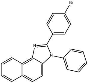 3H-Naphth[1,2-d]imidazole, 2-(4-bromophenyl)-3-phenyl- Struktur