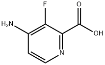 2-Pyridinecarboxylic acid, 4-amino-3-fluoro- Struktur