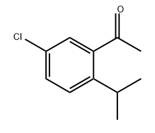 ETHANONE, 1-[5-CHLORO-2-(1-METHYLETHYL)PHENYL]-, 1780231-96-0, 結(jié)構(gòu)式