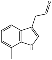 1H-Indole-3-acetaldehyde, 7-methyl- Struktur