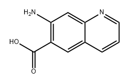 6-Quinolinecarboxylic acid, 7-amino- Struktur