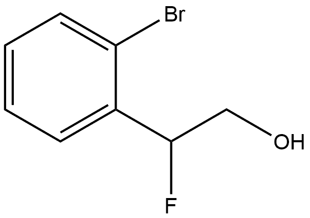 2-(2-bromophenyl)-2-fluoroethan-1-ol Struktur