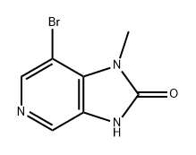 2H-Imidazo[4,5-c]pyridin-2-one, 7-bromo-1,3-dihydro-1-methyl- Struktur