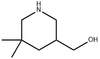 3-Piperidinemethanol, 5,5-dimethyl- Struktur