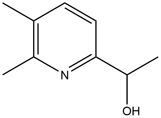 2-Pyridinemethanol, α,5,6-trimethyl- Struktur