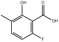 6-fluoro-2-hydroxy-3-methylbenzoic acid Struktur