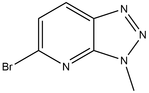 5-Bromo-3-methyl-3H-1,2,3-triazolo[4,5-b]pyridine Struktur