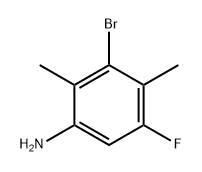 Benzenamine, 3-bromo-5-fluoro-2,4-dimethyl- Struktur