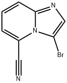 Imidazo[1,2-a]pyridine-5-carbonitrile, 3-bromo- Struktur